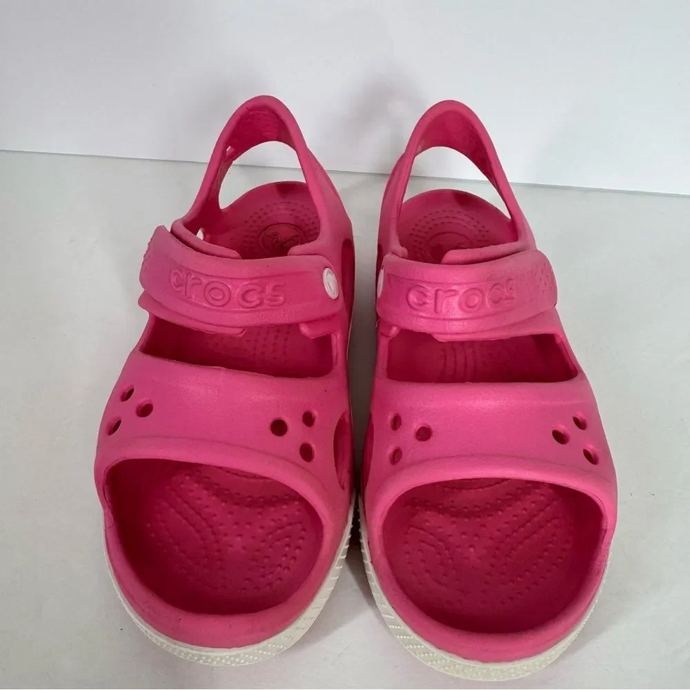 Crocs Kids Crocband II Sandals Water Shoes Pink Summer Girls Size 13 14854